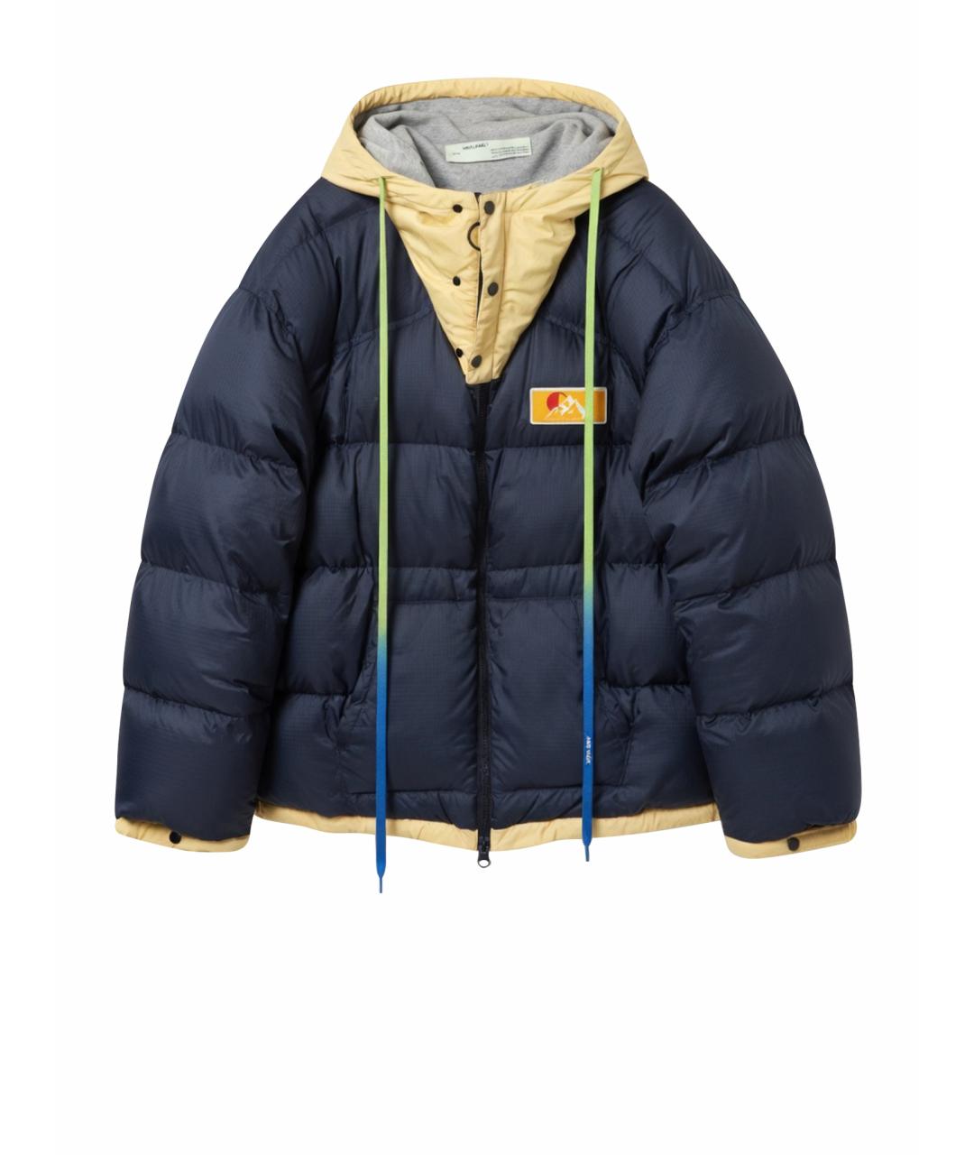 OFF-WHITE Черный полиамидовый пуховик, фото 1