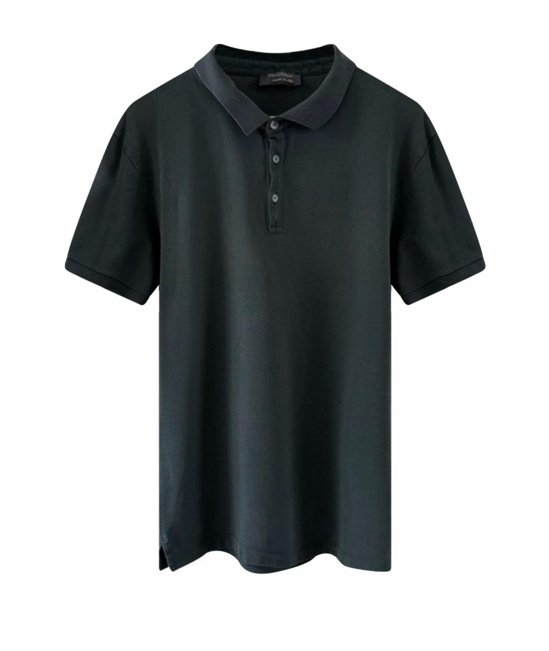 FALCONERI Зеленые хлопковое поло с коротким рукавом, фото 1