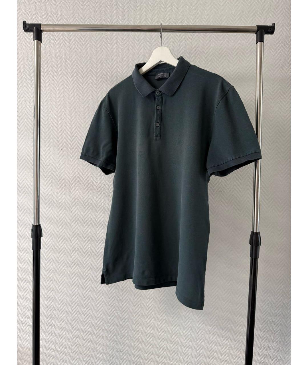 FALCONERI Зеленые хлопковое поло с коротким рукавом, фото 2