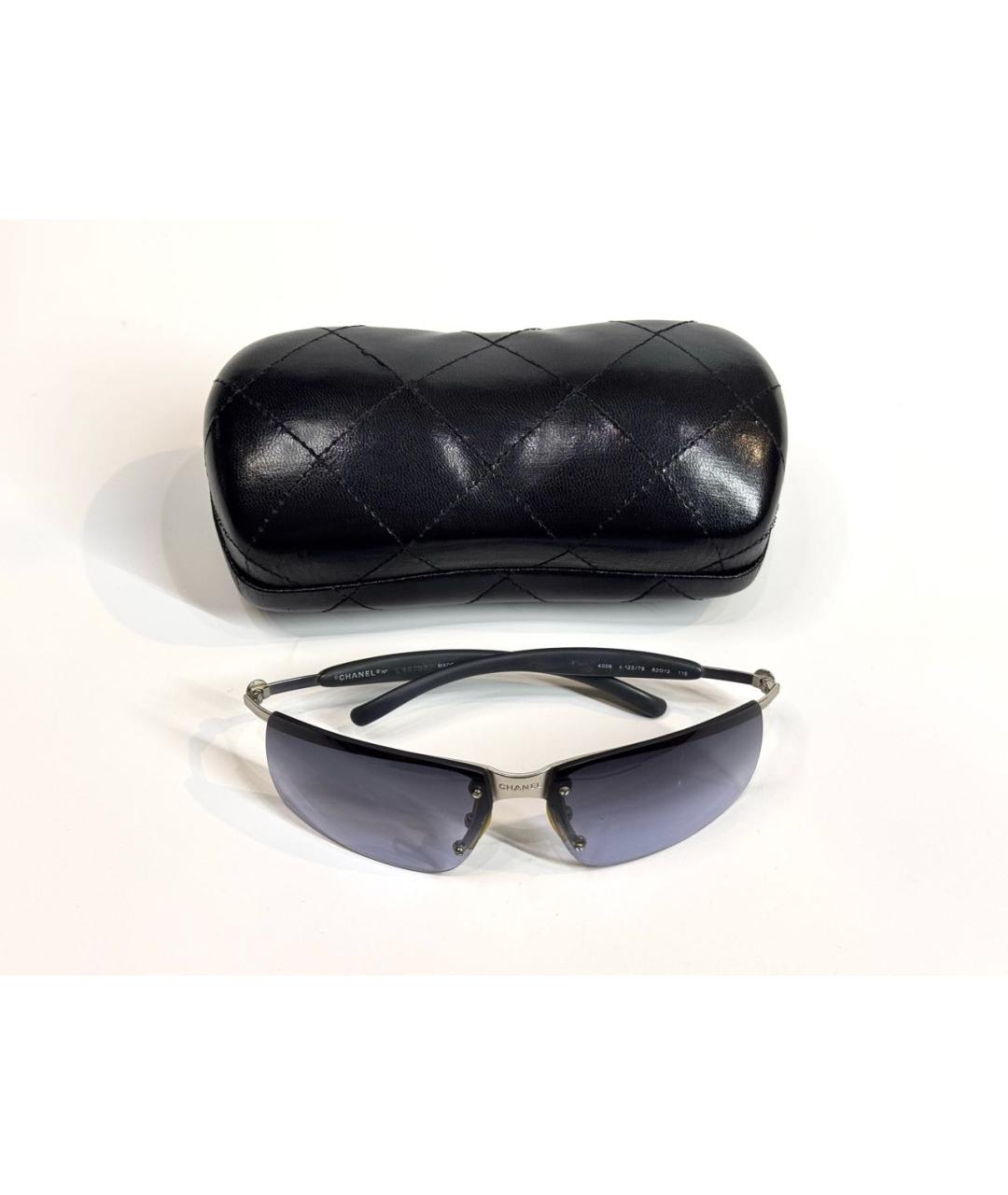 CHANEL Темно-синие солнцезащитные очки, фото 4