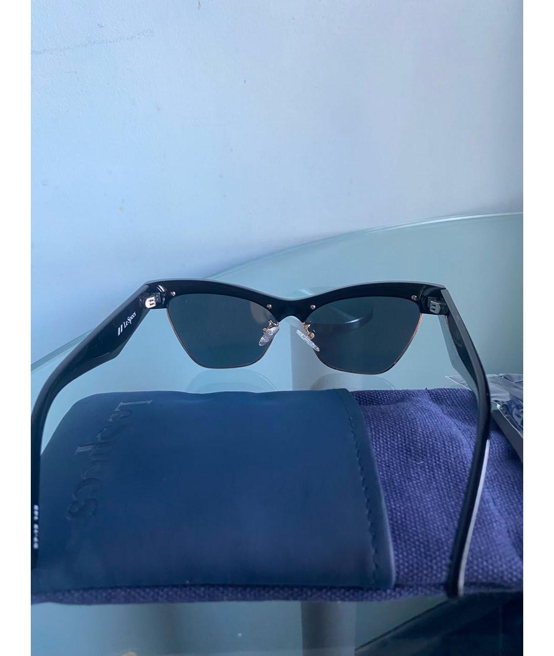 LE SPECS Черные пластиковые солнцезащитные очки, фото 3