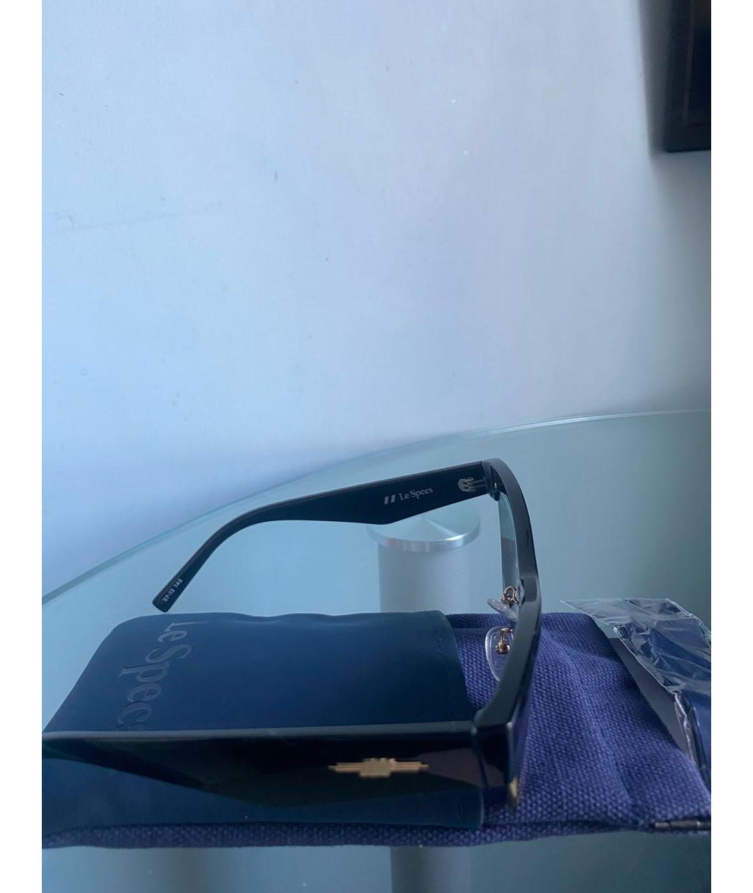 LE SPECS Черные пластиковые солнцезащитные очки, фото 5