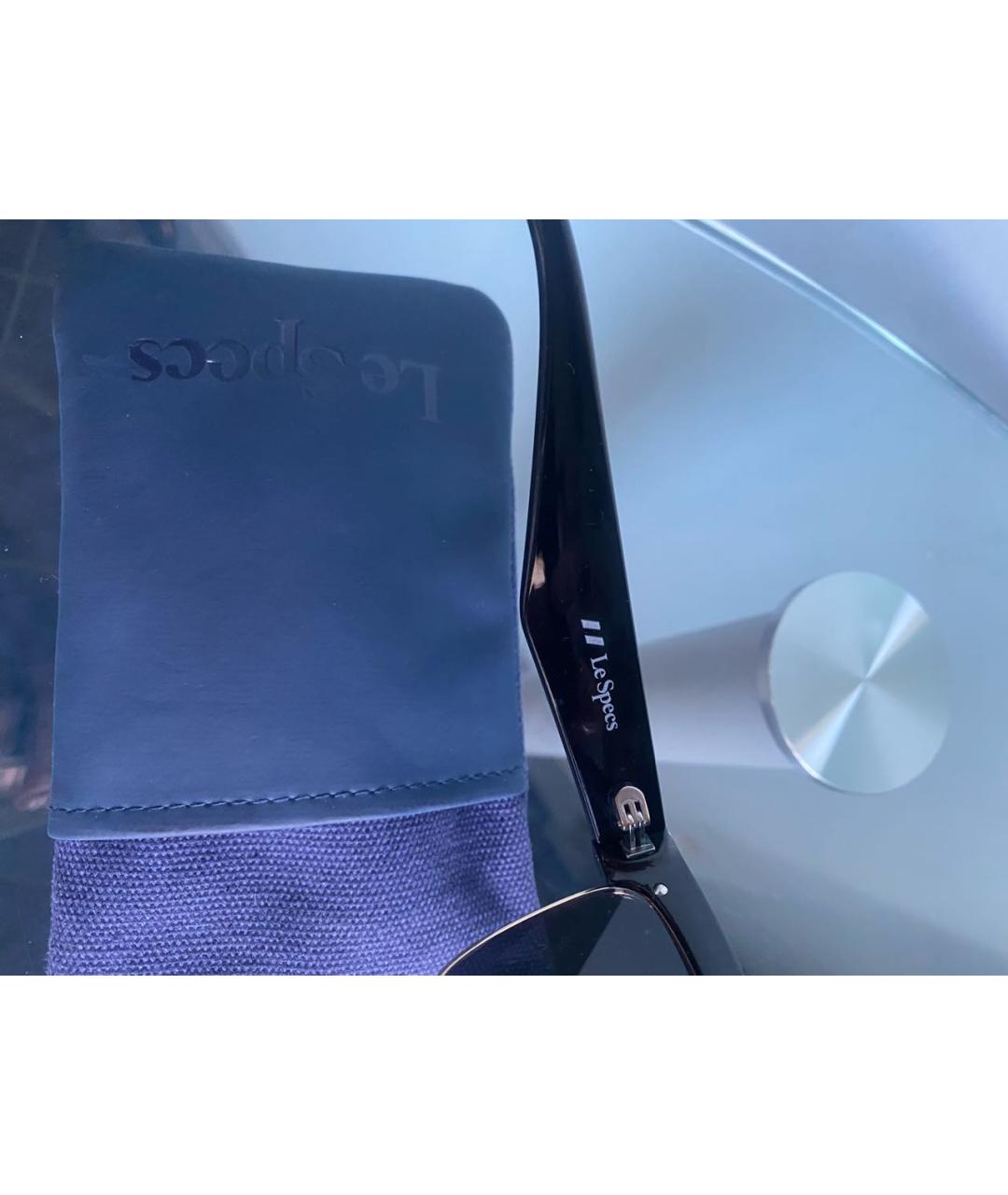 LE SPECS Черные пластиковые солнцезащитные очки, фото 4