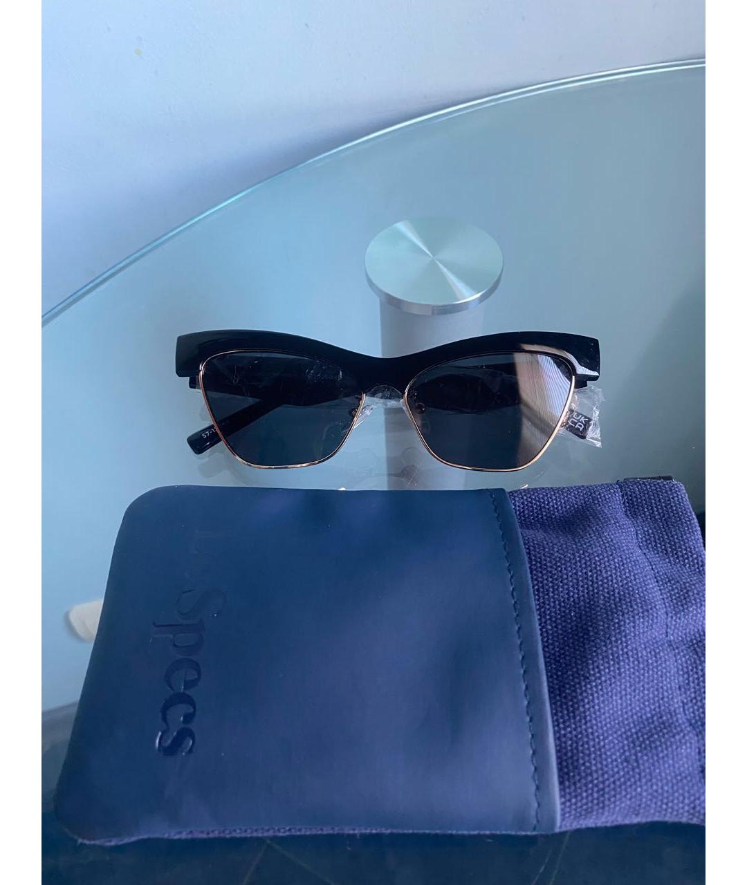 LE SPECS Черные пластиковые солнцезащитные очки, фото 8