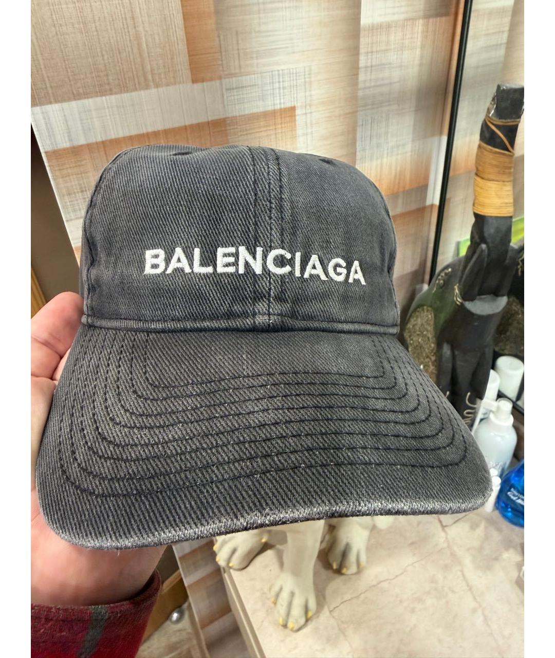BALENCIAGA Черная хлопковая кепка/бейсболка, фото 4