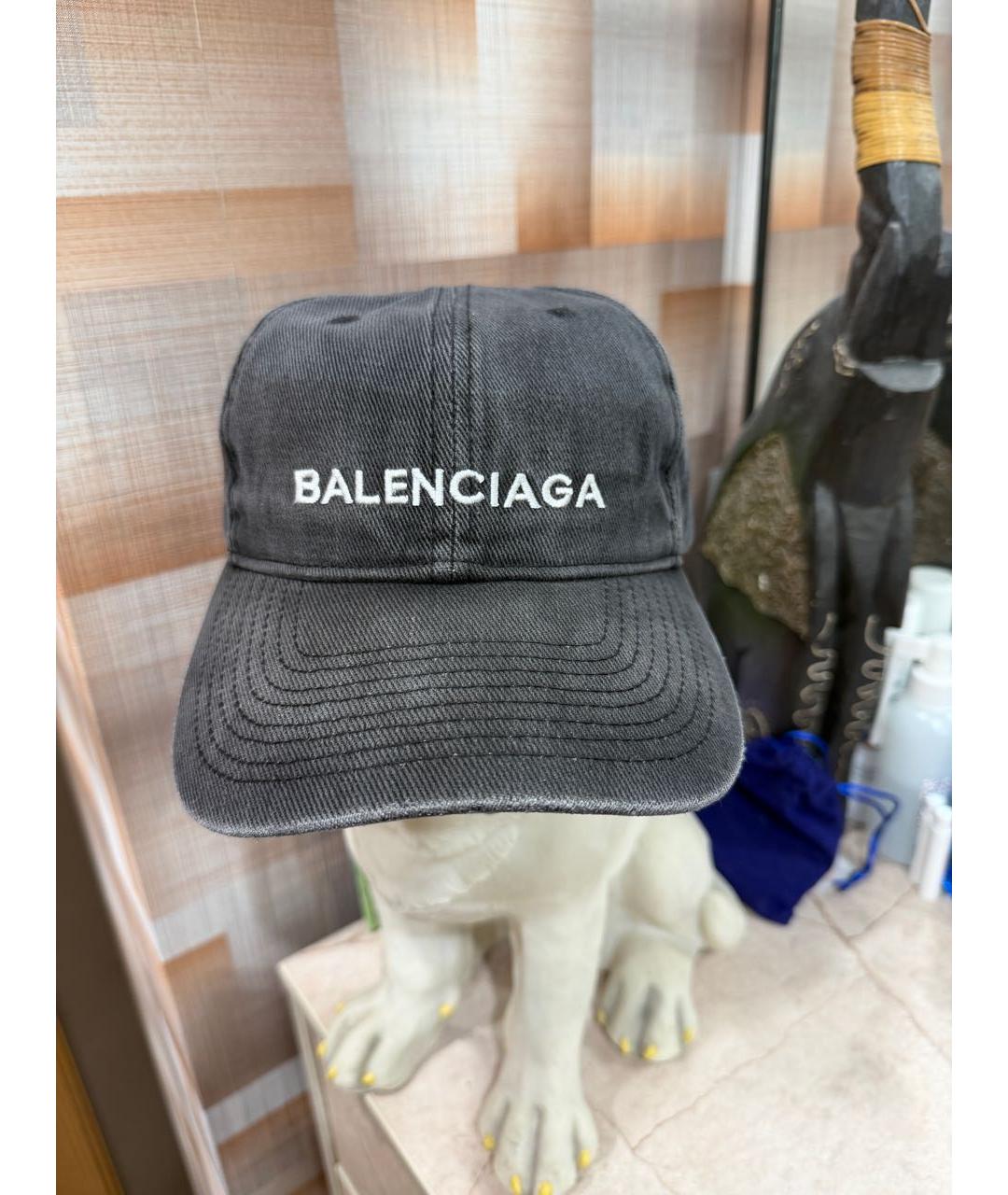 BALENCIAGA Черная хлопковая кепка/бейсболка, фото 5