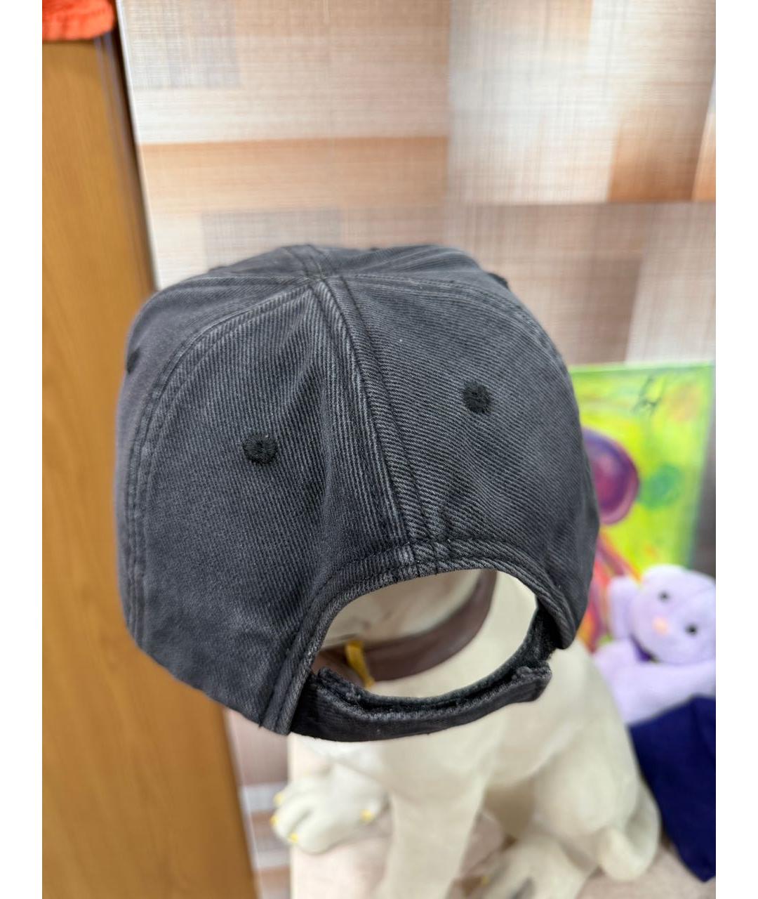 BALENCIAGA Черная хлопковая кепка/бейсболка, фото 3