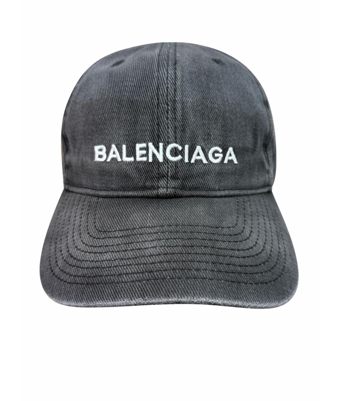 BALENCIAGA Черная хлопковая кепка/бейсболка, фото 1