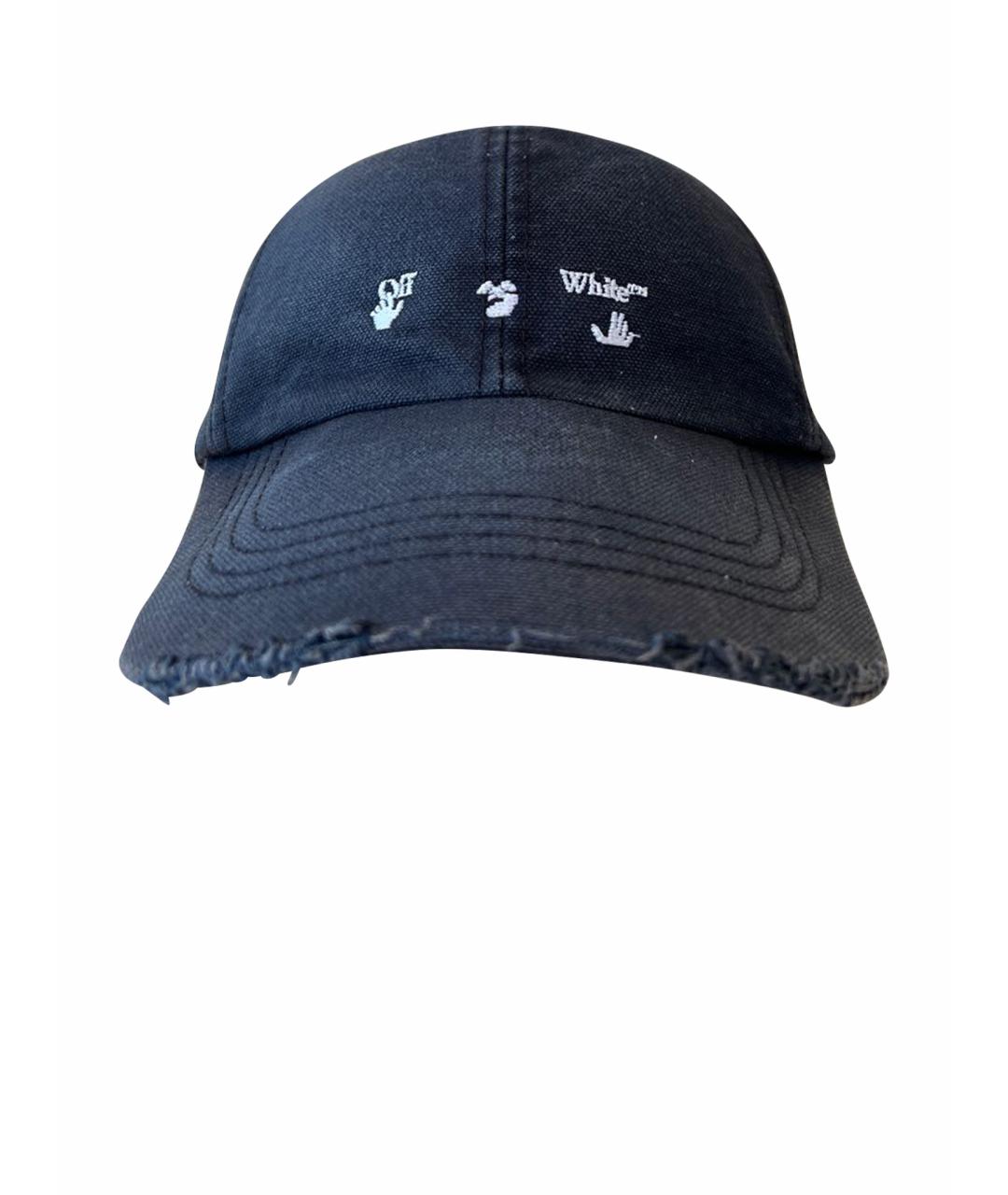 OFF-WHITE Черная хлопковая кепка/бейсболка, фото 1