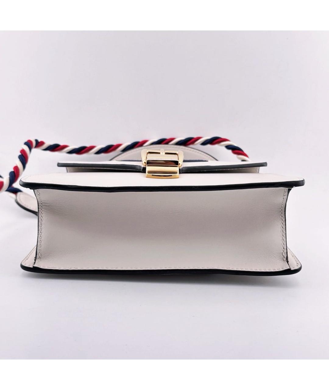 GUCCI Белая кожаная сумка через плечо, фото 4