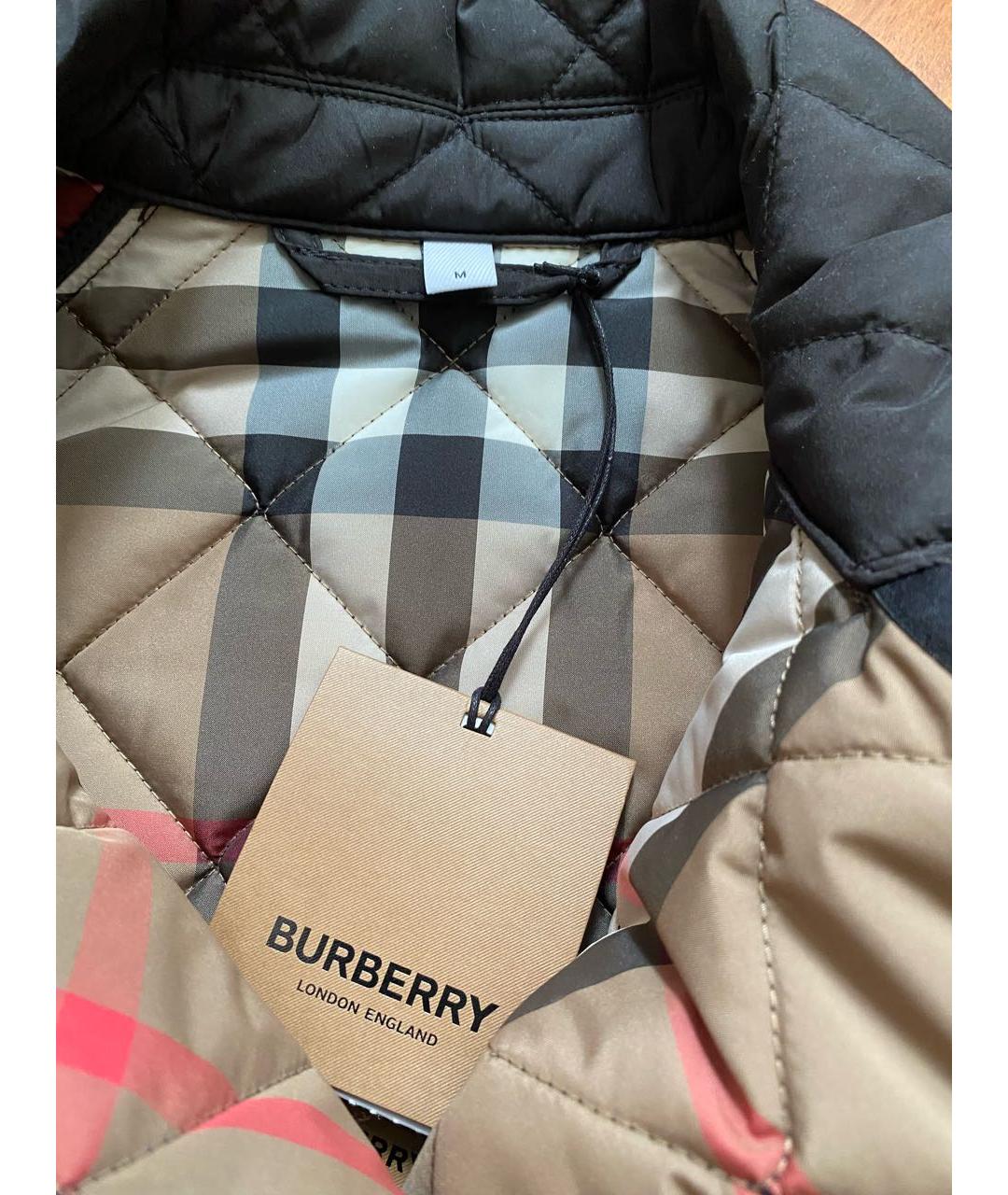 BURBERRY Черное пальто, фото 4