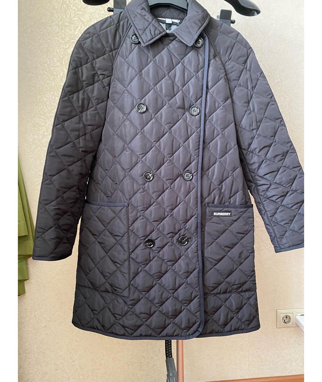 BURBERRY Черное пальто, фото 5