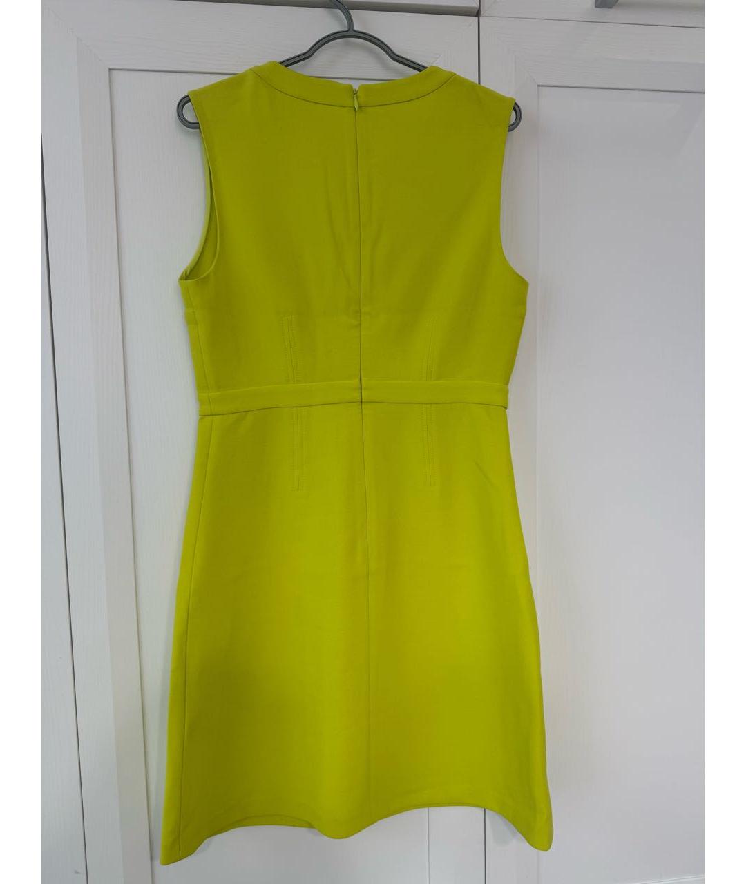 DIANE VON FURSTENBERG Желтое полиэстеровое коктейльное платье, фото 2