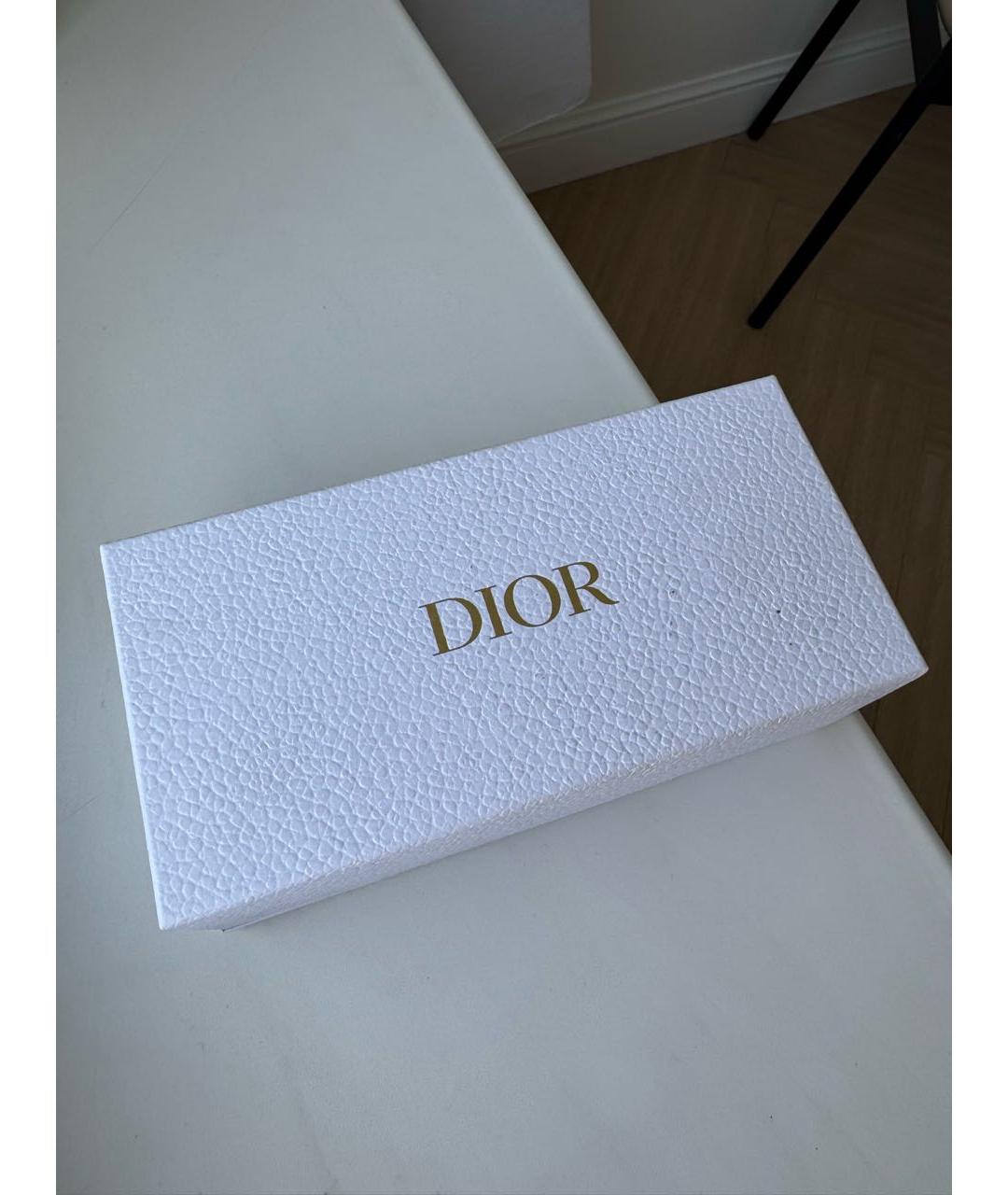 CHRISTIAN DIOR Хаки пластиковые солнцезащитные очки, фото 4