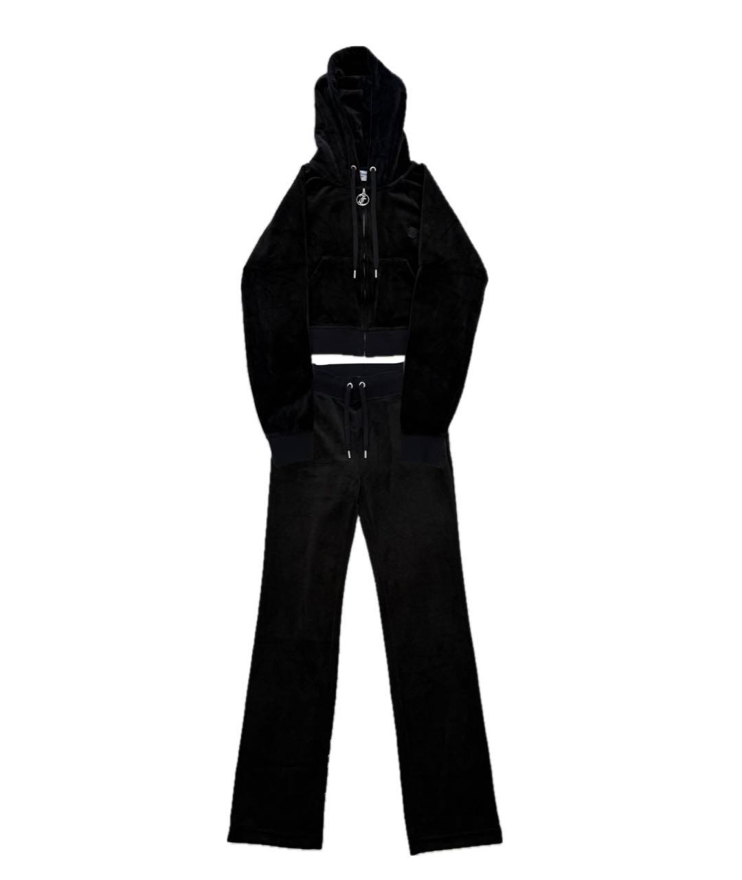 JUICY COUTURE Черный велюровый спортивные костюмы, фото 1