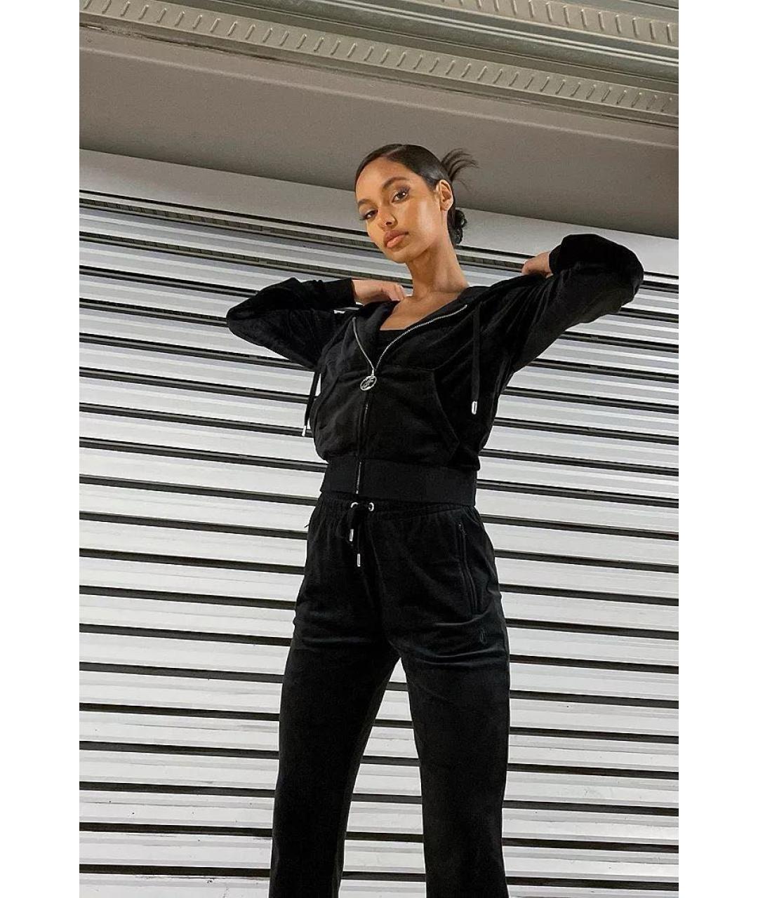 JUICY COUTURE Черный велюровый спортивные костюмы, фото 6