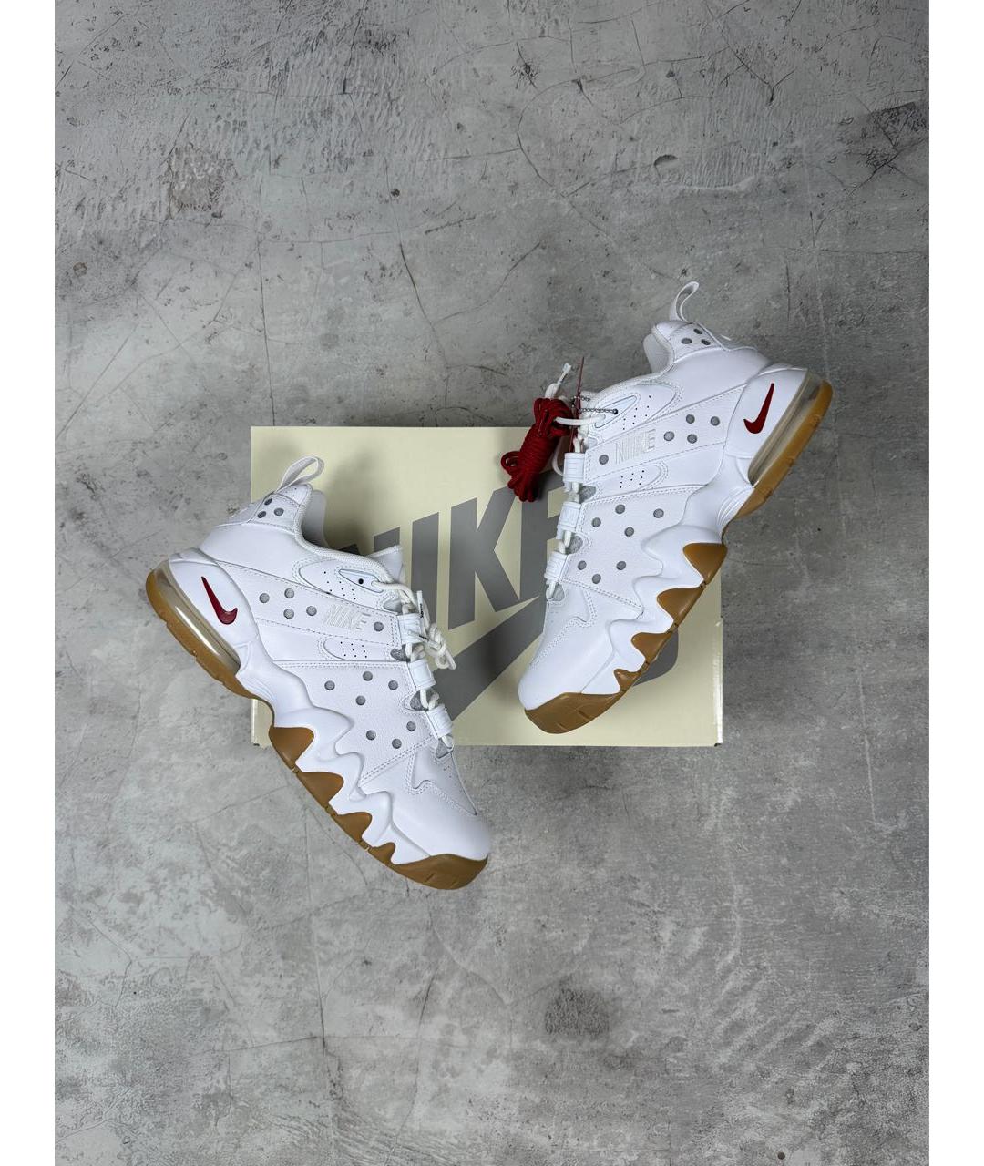 SUPREME Белые кожаные низкие кроссовки / кеды, фото 9