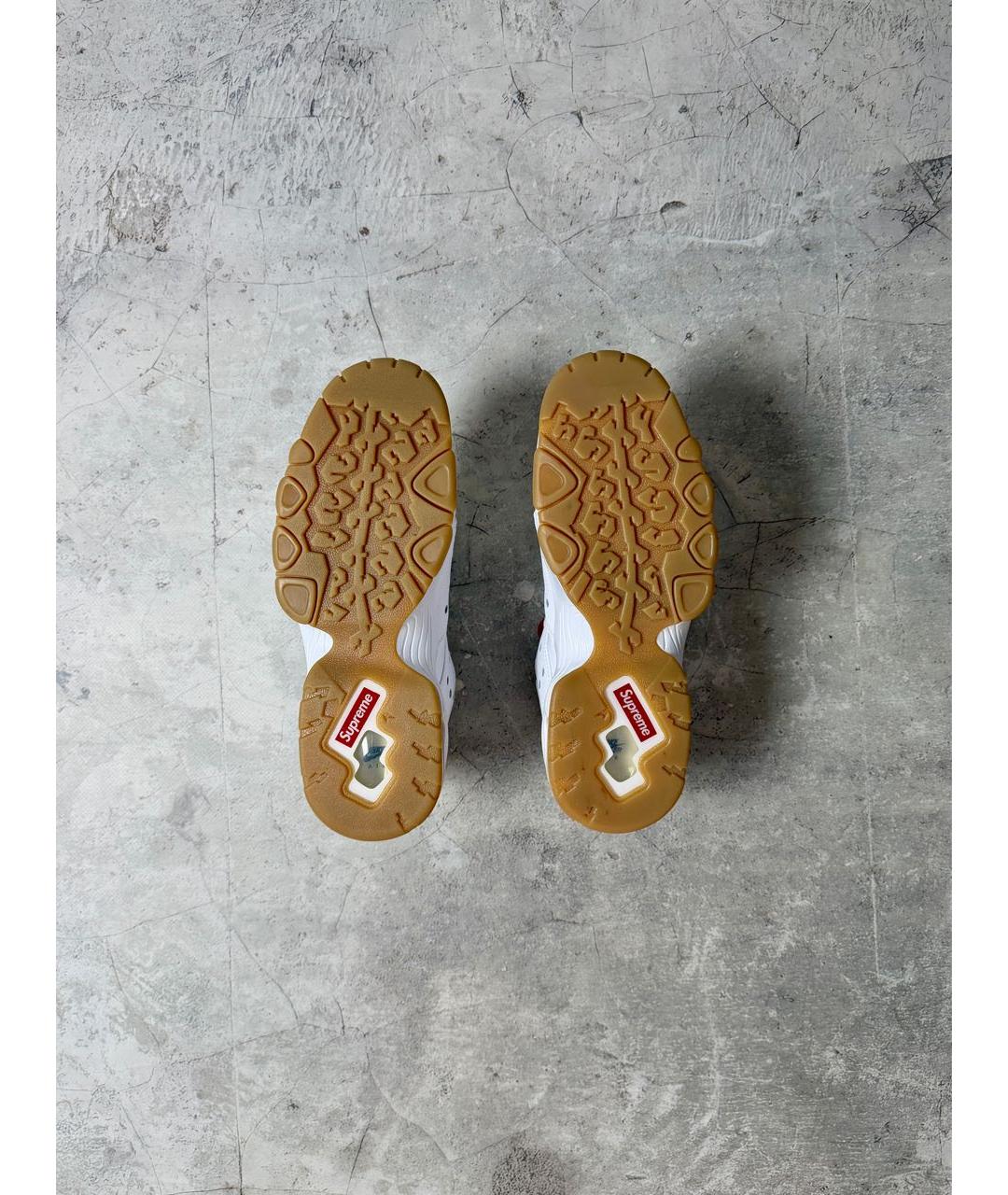 SUPREME Белые кожаные низкие кроссовки / кеды, фото 5