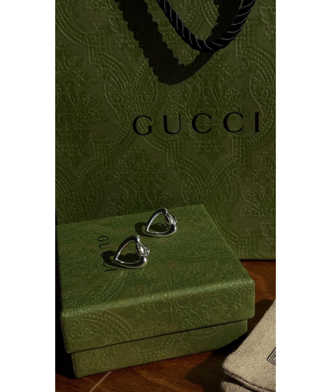 GUCCI Серебряные серебряные серьги, фото 2