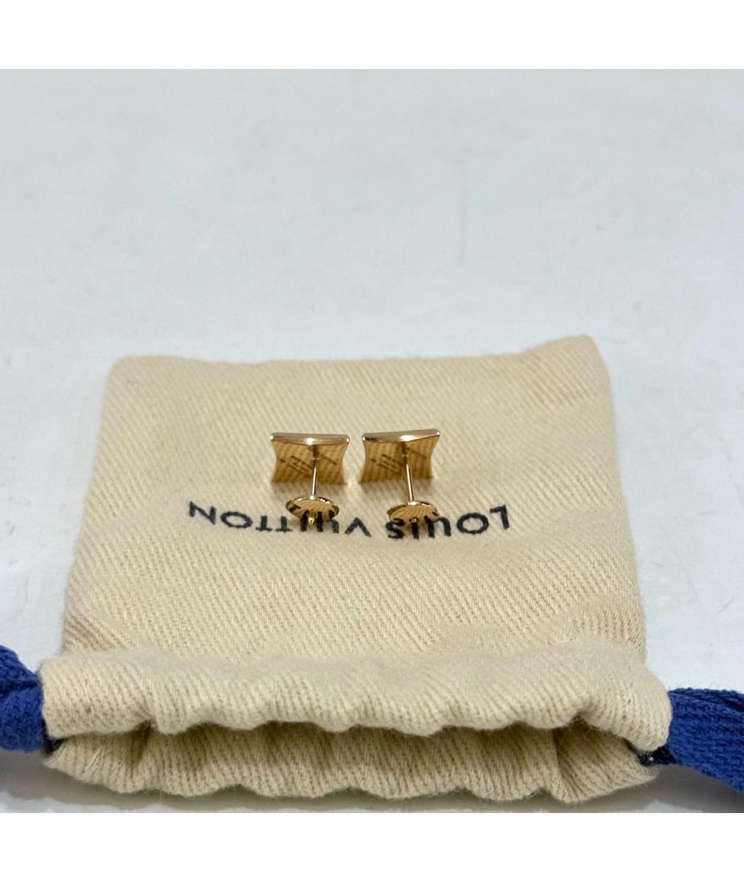 LOUIS VUITTON Белые серьги из розового золота, фото 5