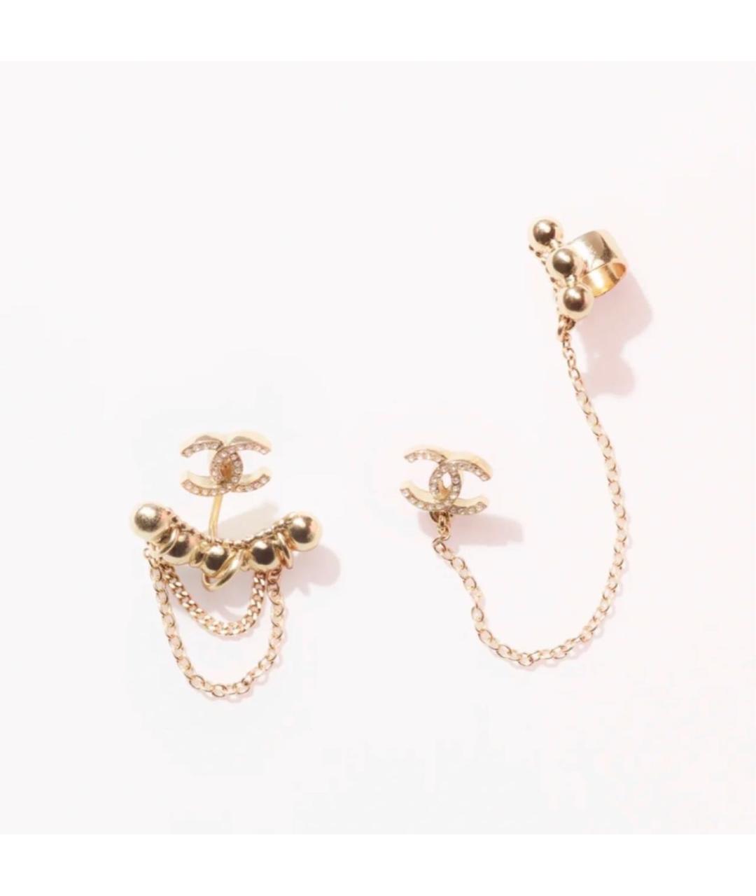 CHANEL Золотые серьги, фото 8