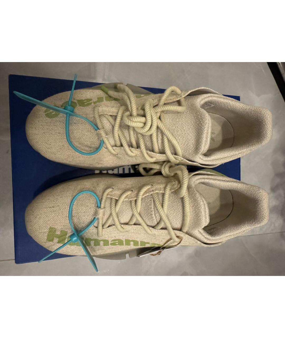 HUMAN MADE Бежевые текстильные низкие кроссовки / кеды, фото 2