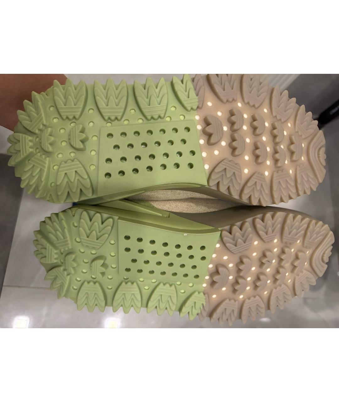 HUMAN MADE Бежевые текстильные низкие кроссовки / кеды, фото 4