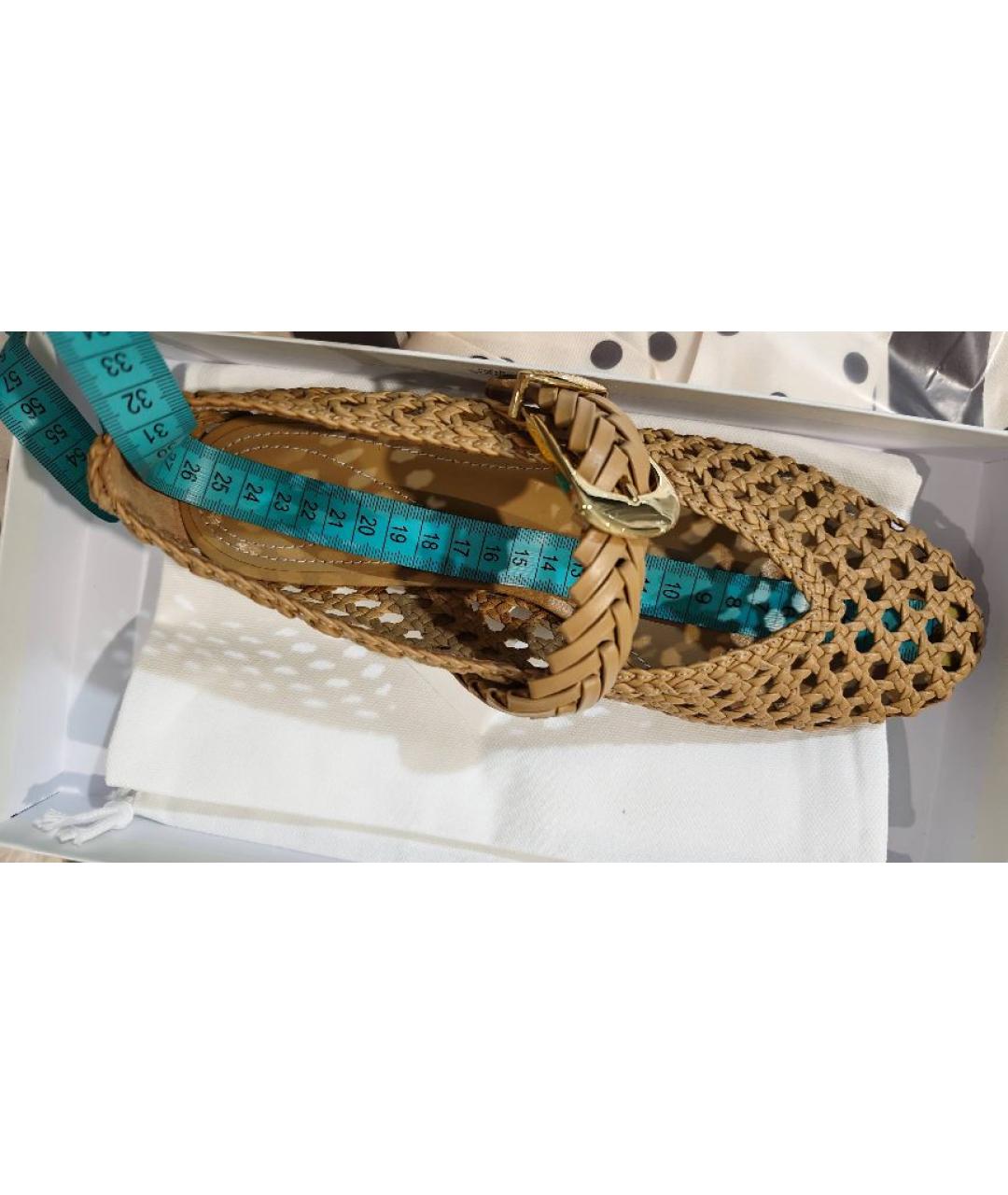 ZIMMERMANN Коричневые кожаные балетки, фото 5