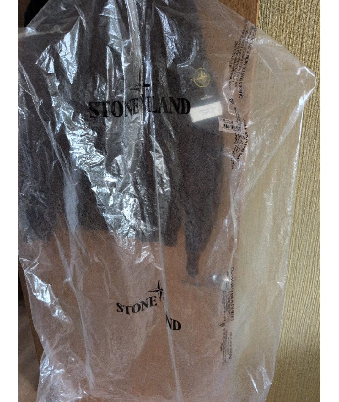 STONE ISLAND Темно-синяя полиамидовая куртка, фото 9