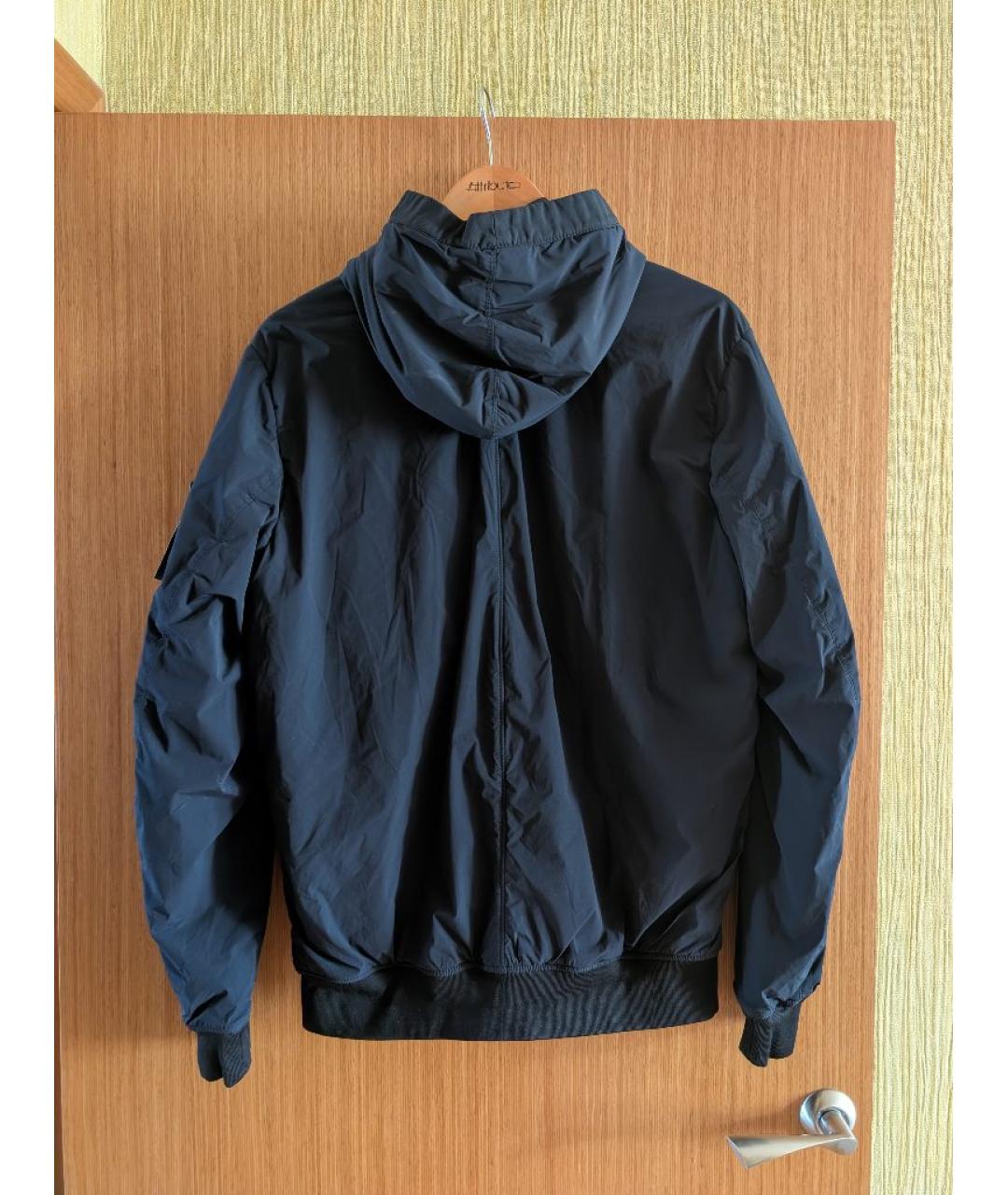 STONE ISLAND Темно-синяя полиамидовая куртка, фото 2