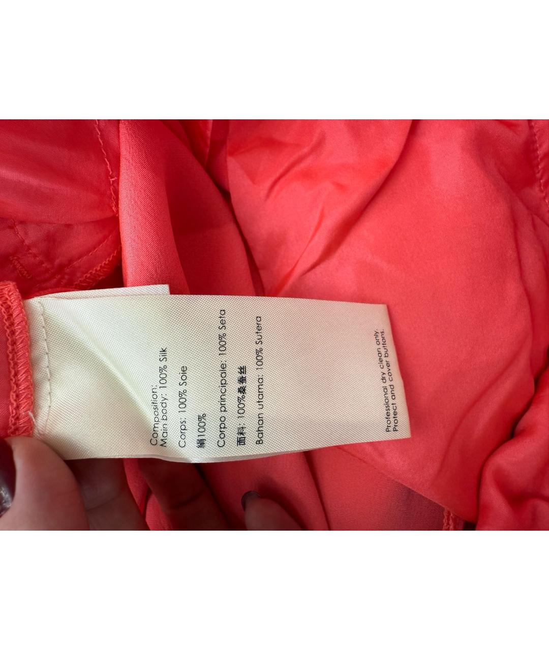 3.1 PHILLIP LIM Розовые шелковые брюки узкие, фото 5