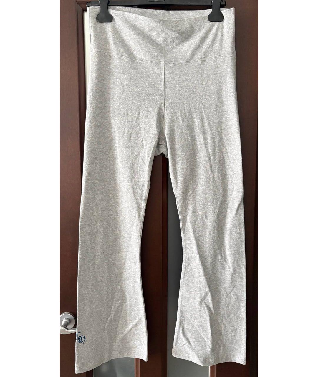 CHROME HEARTS Антрацитовые хлопковые леггинсы и велосипедки, фото 5