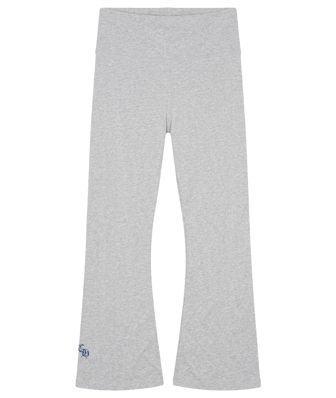 CHROME HEARTS Антрацитовые хлопковые леггинсы и велосипедки, фото 1