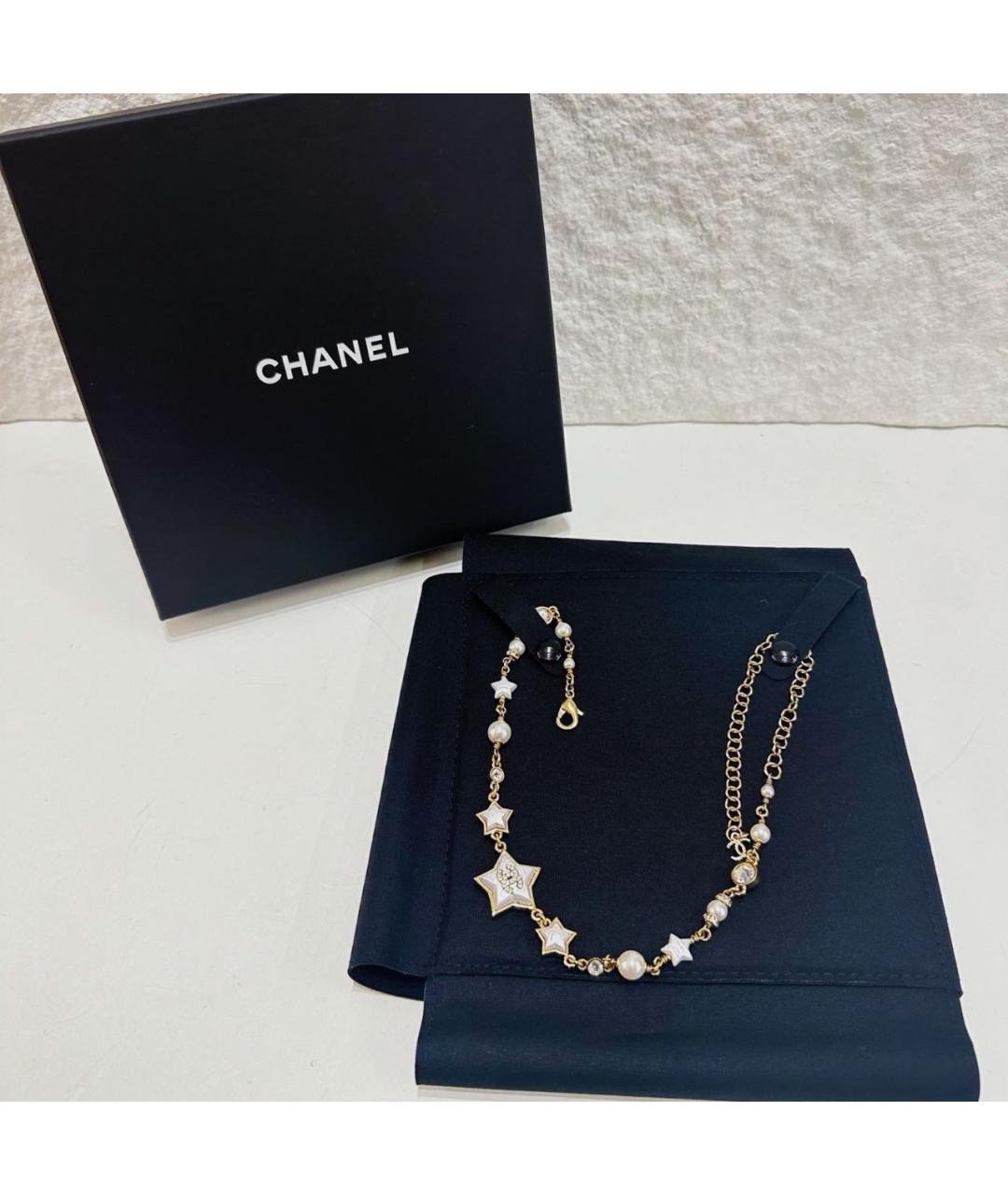 CHANEL Белое колье, фото 6