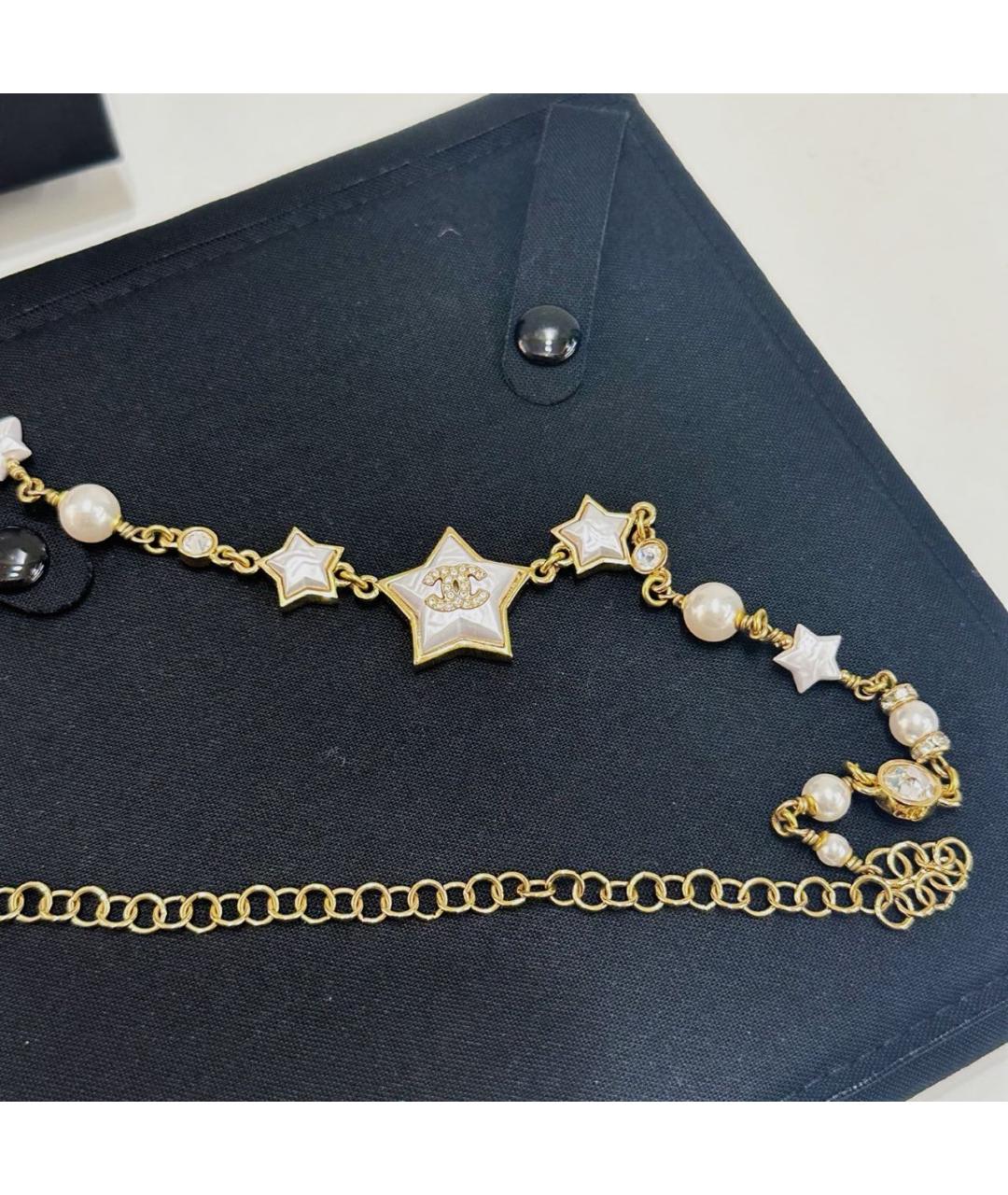 CHANEL Белое колье, фото 3