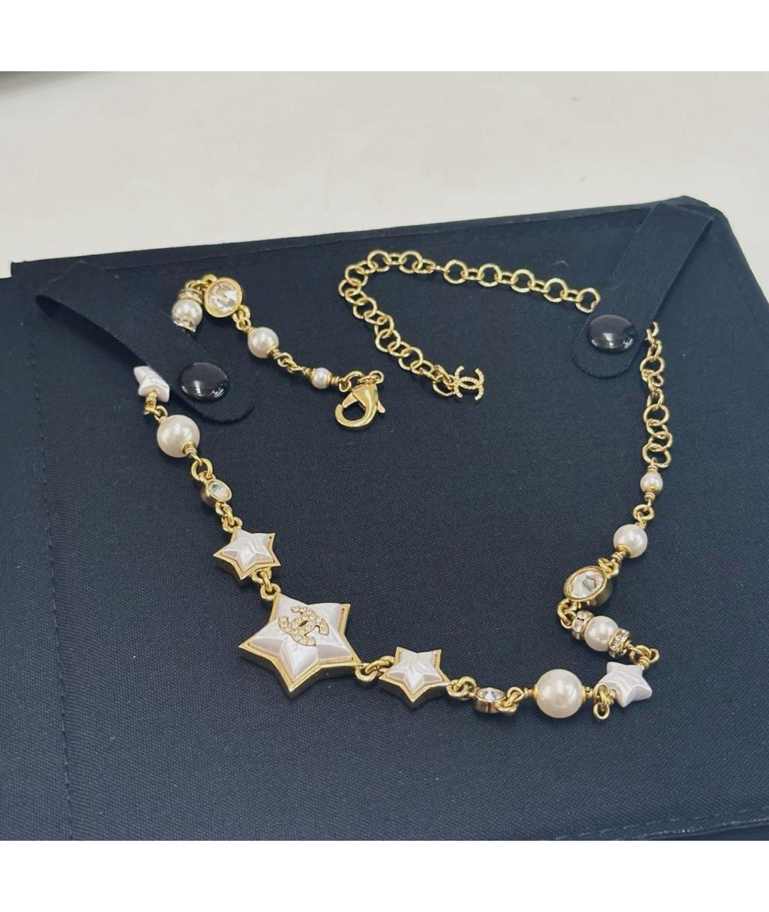 CHANEL Белое колье, фото 8