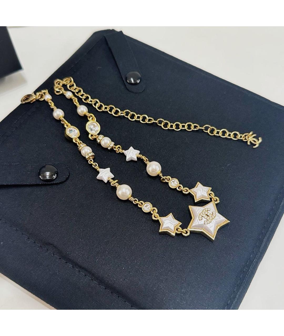 CHANEL Белое колье, фото 4