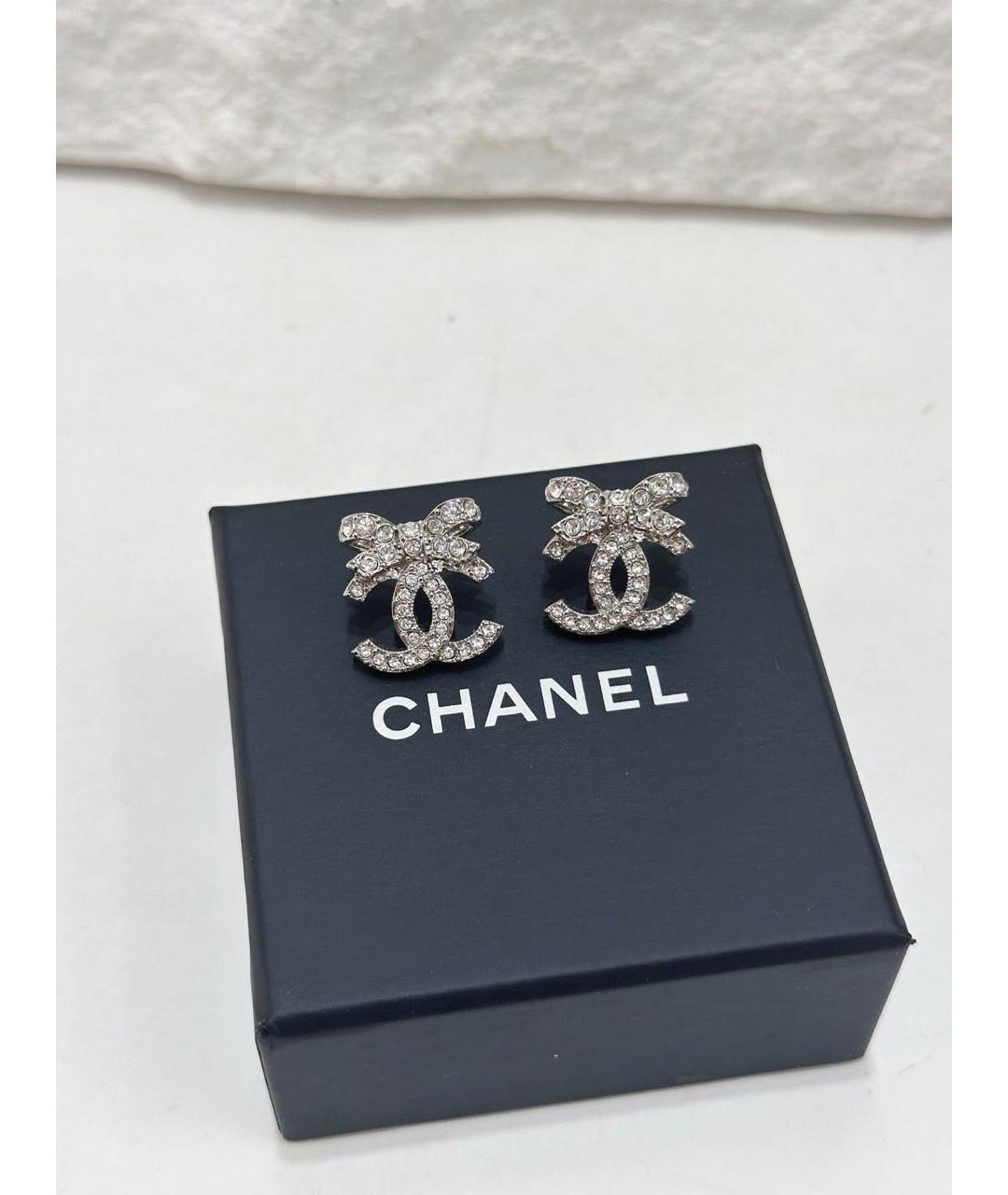 CHANEL Серебряные серьги, фото 2