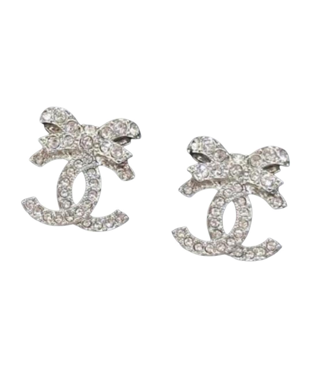 CHANEL Серебряные серьги, фото 1