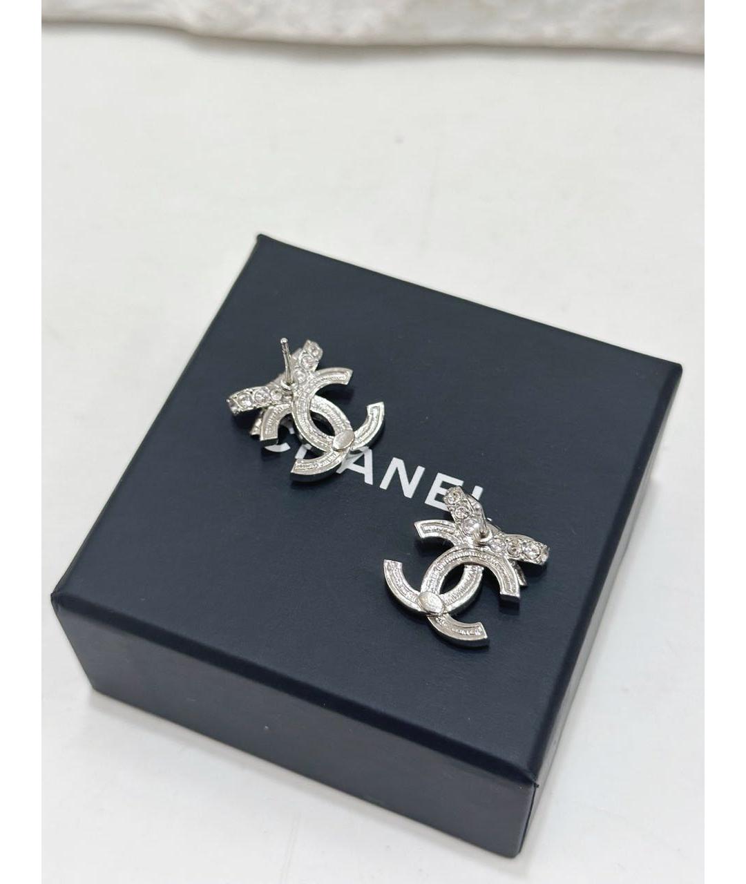 CHANEL Серебряные серьги, фото 5