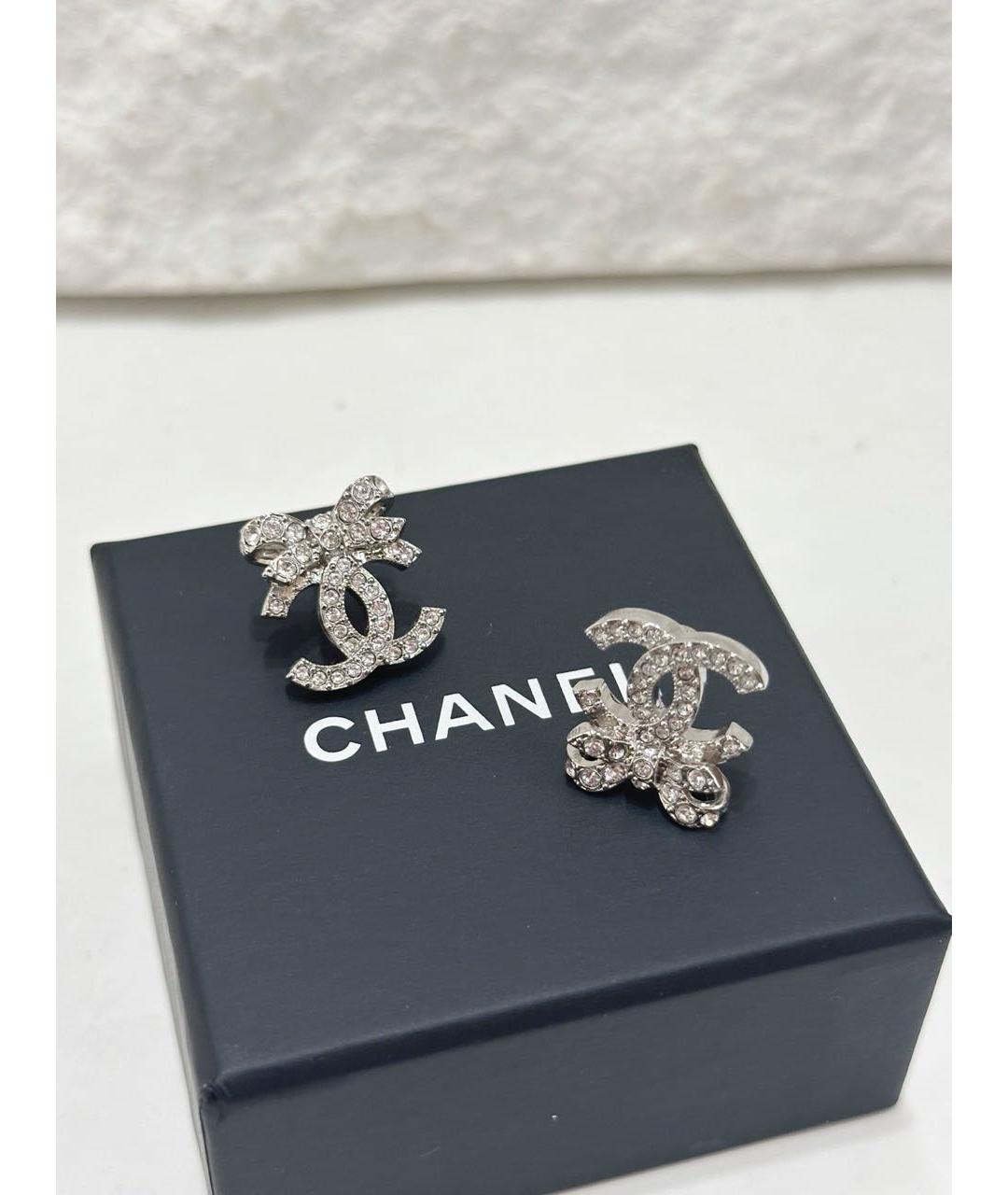 CHANEL Серебряные серьги, фото 4