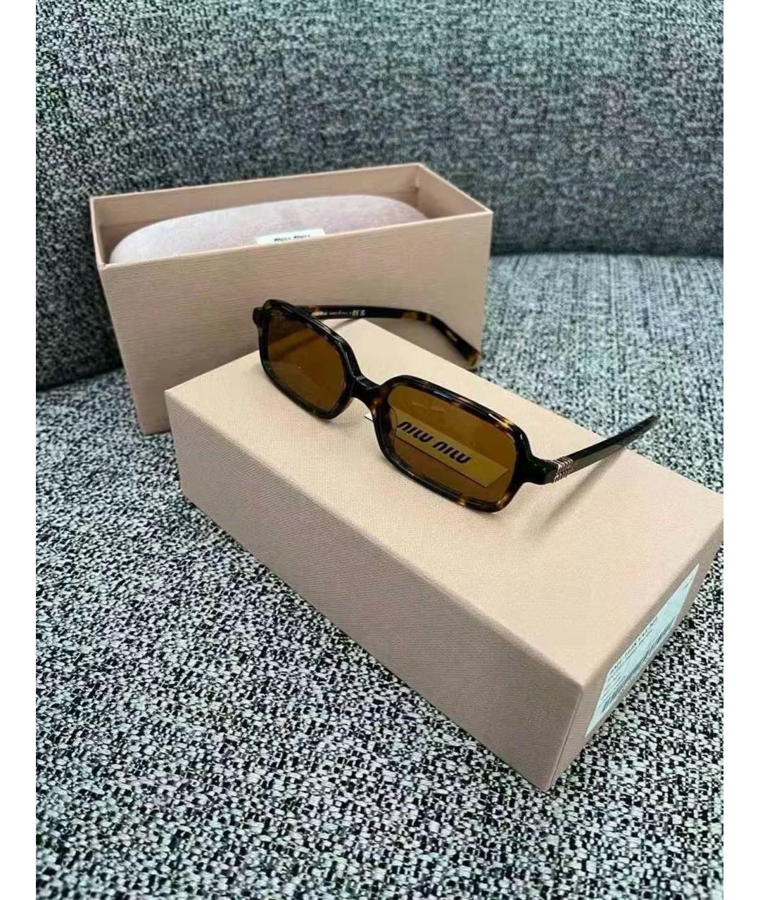 MIU MIU Мульти пластиковые солнцезащитные очки, фото 4