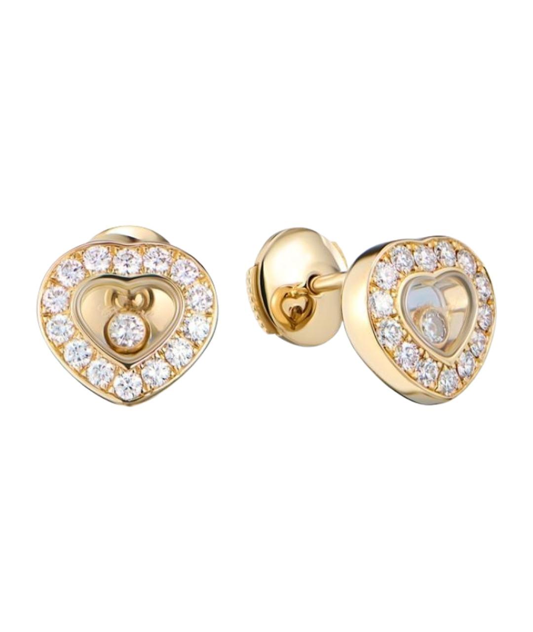 CHOPARD Золотые серьги из желтого золота, фото 1