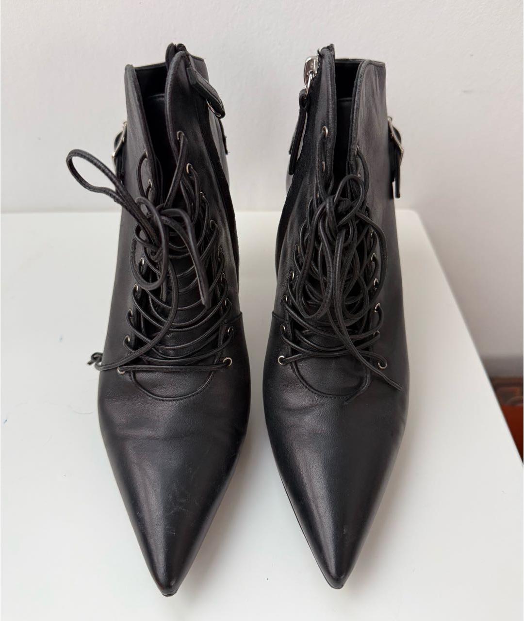 GIUSEPPE ZANOTTI DESIGN Черные кожаные ботильоны, фото 2