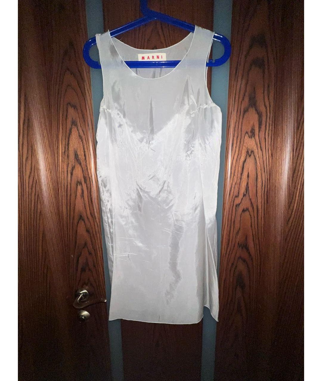 MARNI Серое вискозное платье, фото 5