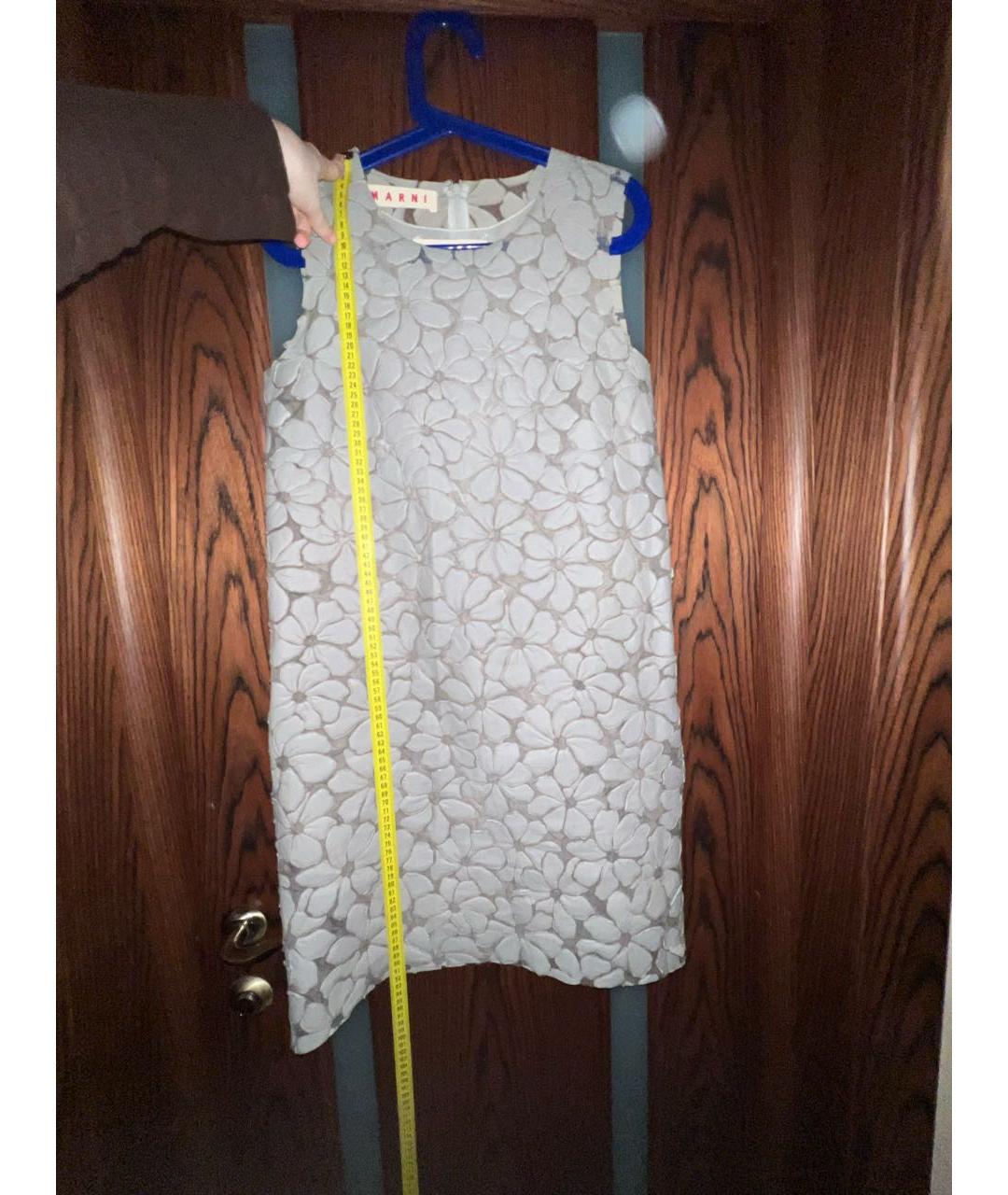 MARNI Серое вискозное платье, фото 7