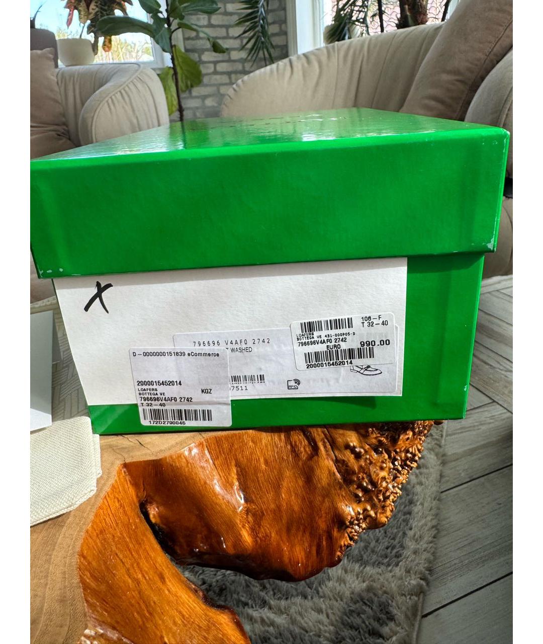 BOTTEGA VENETA Коричневые кожаные лоферы, фото 4