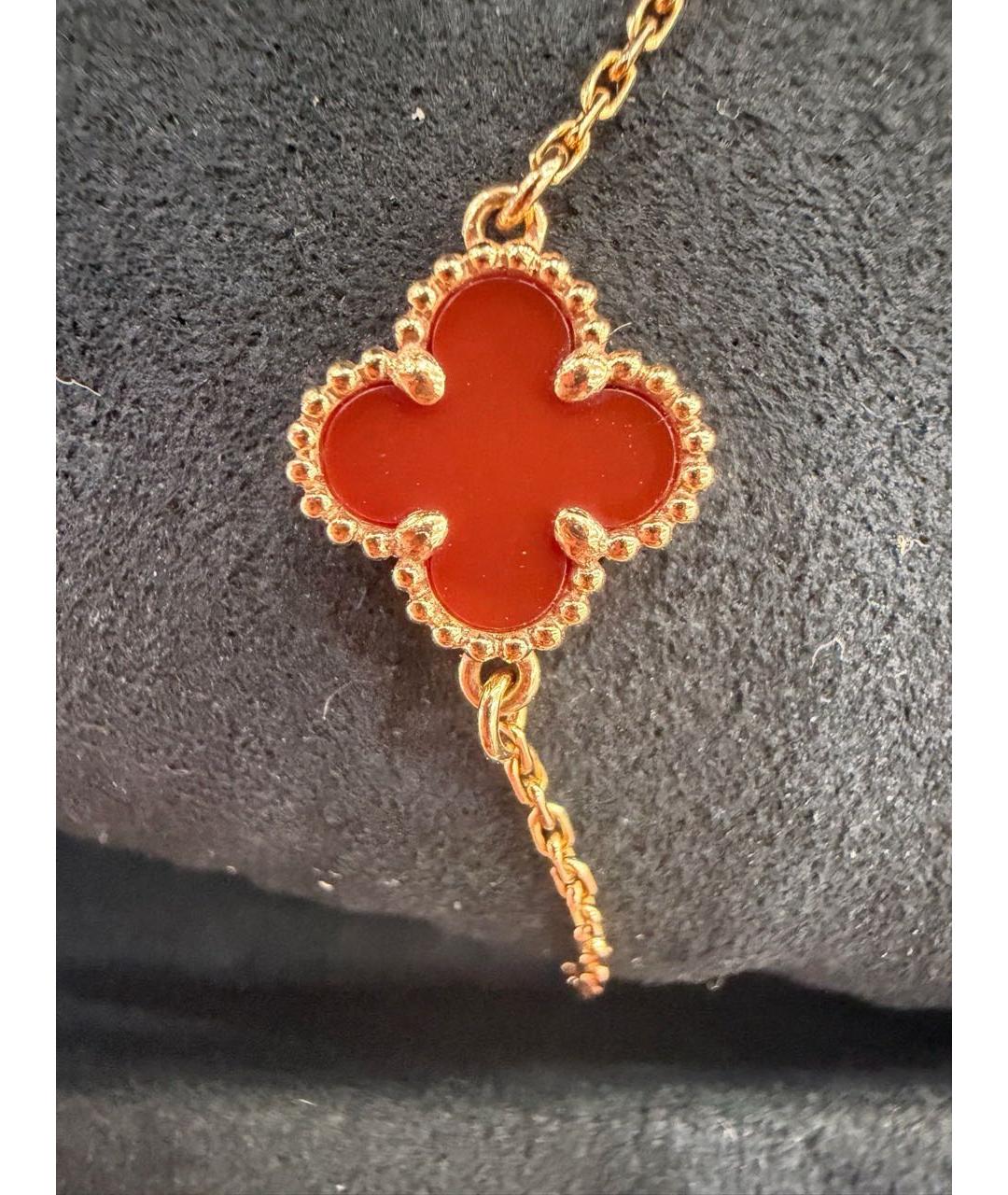 VAN CLEEF & ARPELS Красный браслет из желтого золота, фото 4