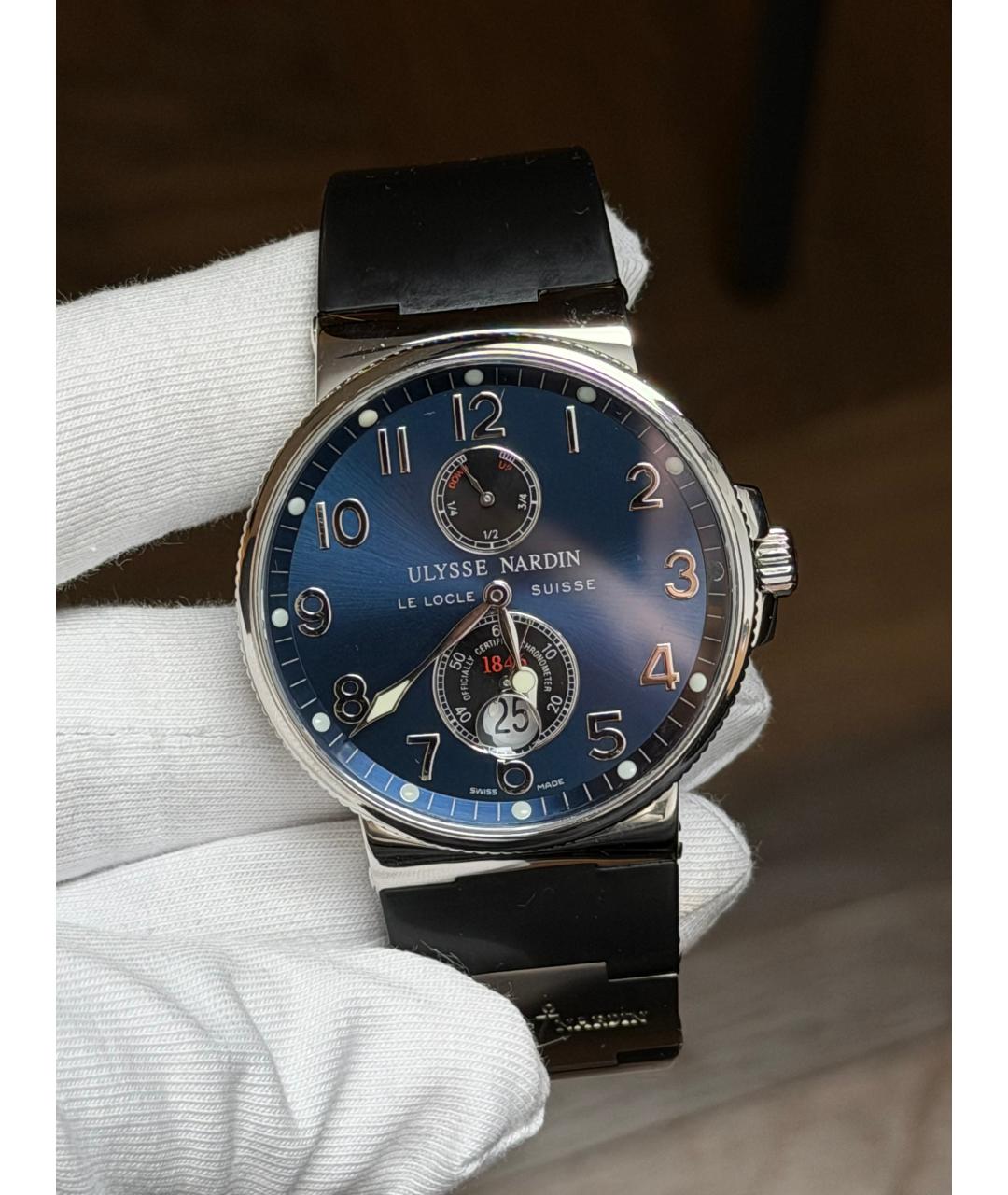 Ulysse Nardin Темно-синие часы, фото 2