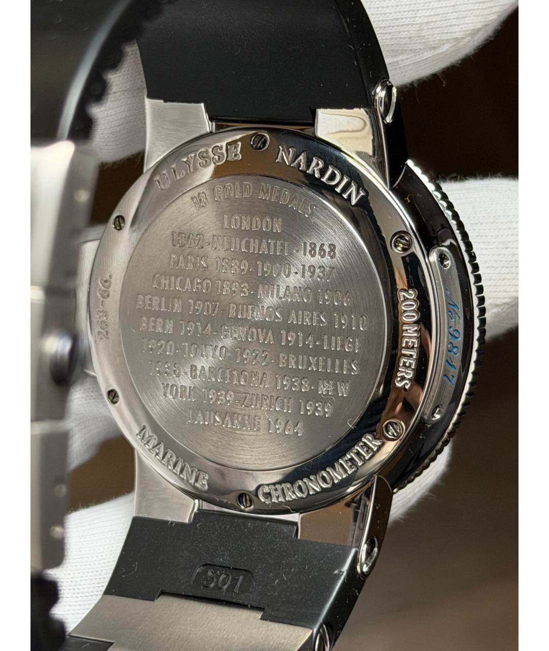 Ulysse Nardin Темно-синие часы, фото 8